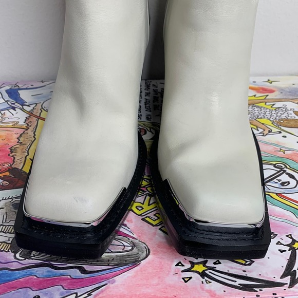 Jeffrey Campbell Verana Knee High Boot Ivory Women size 9 - Picture 16 of 16